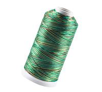 NUOBESTY Fil à Coudre à Brins Cordon Pour Macramé Fil De Soie Glacée Pour Fabrication De Pompons Et Bijoux Vert Foncé Matériau Nylon Fin