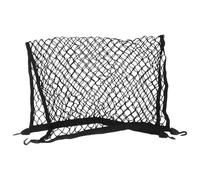 NUOBESTY Filet à Bagages de Voiture Extensible pour Coffre, Rangement | Maille Polyester Noire avec Crochets, Organisation Stable du Chargement, pour Courses et Équipement Sportif