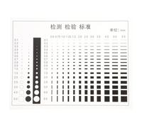 NUOBESTY Film de Détection des Défauts Transparent 0,1 Mm, Règle de Mesure de Précision pour Diamètre et Largeur de Spot, Outil Polyvalent pour Inspection Industrielle et Mesure