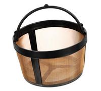 NUOBESTY Filtre à Café Inox Réutilisable Panier Passoire à Café Métal Solide Compatible Usage Domestique Noir Maille pour Machine à Électrique