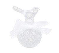 NUOBESTY Flacon de Parfum en Verre Sculpté Relief Petit Format Bouchon Oiseau Flacon D’Aromathérapie Scellé Transparent Accessoire Décoratif pour Usage Domestique et Diffuseur D’Arômes