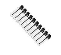 NUOBESTY Flacons à Bille Miniatures en Silicone Noir 1ml, 10 Pièces, Flacons D'huile Essentiels Portables pour Voyages D'affaires Design Élégant