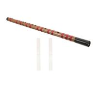 NUOBESTY Flûte Traditionnelle Chinoise en Bambou d Clé pour Débutants, Portable Membrane, Instrument de Musique Simple Design Exquis pour Étudiants