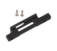 NUOBESTY Gâche Serrure Porte Coulissante à Double Trou, Plaque de Montage Renforcée Anti-effraction en Métal Anticorrosion, Support de Fixation Robuste pour Fenêtres et Portes de Balcon,