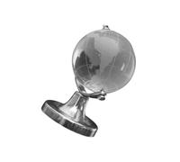 NUOBESTY Globe Décoratif de Bureau Miniature en Cristal Transparent, Globe Terrestre Ornemental Pivotant, Décoration Chic pour Mariage et Fête, Objet Décoratif de Table Élégant