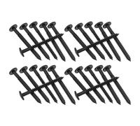 NUOBESTY Goupilles de Réparation pour Volets en Vinyle Noir Kit de 36 Fixations Plastiques pour Persiennes Intérieures Agrafes Solide pour Stores Vénitiens Accessoire de Rénovation