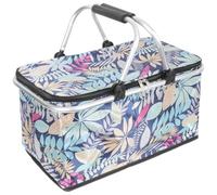 NUOBESTY Grand Paquet de Repas Isotherme 30L Paquet à Lunch Pliable Fermeture Éclair Matériau Résistant Thermique Alimentaire Extérieur pour Camping et Randonnée Repas en Plein Air