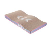 NUOBESTY Griffoir pour Chat en Carton Ondulé Piste Ondulée, à Griffer pour Chaton, Jeu Anti-Stress et Stimulation Mentale, Accessoire D’intérieur pour Griffades et Divertissement