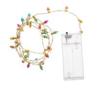 NUOBESTY Guirlande Lumineuse Miniature LED pour Maison de Poupée Accessoires Décoratifs pour Sapin de Noël Chaîne de Perles Miniatures avec Ampoules Lumineuses Facile à Installer avec