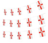 NUOBESTY Guirlandes Légères et Réutilisables en Polyester pour Décoration de Fête Drapeaux D'irlande du Nordique, pour Parade et Club Sportif