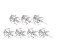 NUOBESTY Hameçons Lumineux à Double Couche 7 pièces en Acier Inoxydable avec Crochet barbelé, Parfaits pour pêche en rivière et lac, matériel pour pêcheurs