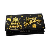NUOBESTY Happy Birthday Cash Envelope Wallet with Slots Stylish Money Holder for Men Women Compact Portable Birthday Present Card Sleeve