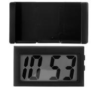 NUOBESTY Horloge Numérique Petite Taille pour Tableau de Bord de Voiture Mini Horloge Digitale Noire Compacte Accessoire Pratique pour Intérieur Automobile Affichage Heure Précis