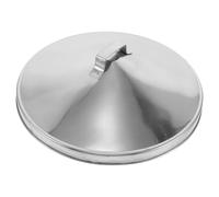 NUOBESTY Housse de protection pour foyer extérieur : couvercle d'extinction rond en acier inoxydable de 28 cm - capuchon d'extinction universel pour foyer - housse résistante aux