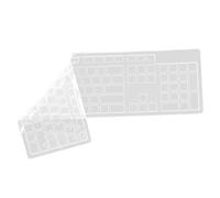 NUOBESTY Housse De Protection Transparente Et Étanche pour Clavier Ordinateur De Bureau Compatible avec Dell Et Modèles Similaires Anti-poussière Et Facile à Installer