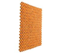 NUOBESTY Housse de Siège en Perles de Bois Naturel 44X44 CM Coussin Rafraîchissant et Respirant pour Siège Auto Coussin de Massage avec Effet Massant pour Voiture Bureau et Bateau