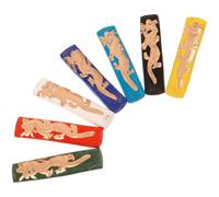 NUOBESTY Hukaiwen Bloc D'encre 7 Couleurs Ensemble De Bâtons D'encre Pigmentée Motif Dragon Pour La Calligraphie Et La Peinture Traditionnelles Chinoises Japonaises Pratique Du Dessin