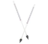 NUOBESTY Hydromètres à Sirop d'Érable 2 Pièces en Verre Épaissi Balance à Bière et Vin Jauges de Mesure 10-20 Densité Échelle Colorée 0-70 °Brix pour Mesures Précises de Liquides