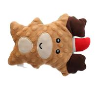 NUOBESTY Interactif pour Chien Peluche Douce avec Couineur de Mastication Résistant Forme de Renne et Bonhomme Épice pour Chiots et Petits Chiens Cadeau de Noël Joyeux pour Animaux