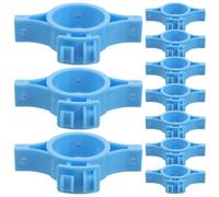 NUOBESTY Isolateur de Clôture Électronique à Anneau Multidirectionnel Pivotant en Plastique Technique Bleu, Résistant la Corrosion, pour Poteau Rond 32mm, Lot de 20 Pièces,