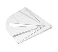 NUOBESTY Jauge de Centrage Acrylique Transparent pour Travail Du Outil de Marquage Précis pour Tour à Règle Rapide pour Menuisiers et Bricoleurs