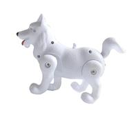 NUOBESTY Jouet Lumineux Et Musical De Chien Électrique, Modèle Lévrier en Abs Léger Et Solide, Taille Moyenne, Jouet pour Garçon Et Filles, pour Développer La Coordination Reconnaissance Animale