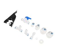 NUOBESTY Kit D'adaptateur de Tuyau D'eau Connexion Rapide et Sécurisée, Matériau Pom Blanc, 1 Set pour Machine à Glaçons et Cafetière
