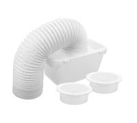 NUOBESTY Kit d'Adaptation pour Sèche-Linge Condenseur, Collecte d'Eau et Peluches en Plastique Blanc pour Tambour de Sèche-Linge