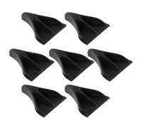 NUOBESTY Kit de 7 Ailerons de Requin pour Toit de Voiture Diffuseur D’Air en Caoutchouc Résistant Décoration Extérieure pour Suv et Berlines Générateur D’Air Aileron de Toit pour