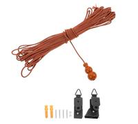 NUOBESTY Kit de Lève-Rideau en Acier Épais pour Stores Enrouleurs, Cordon Résistant, Compatible Bambou et Stores Vintage, Accessoires Complets pour Réglage Lumière, Pièces de Remplacement