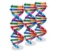 NUOBESTY Kit de Modélisation D'adn en 3 Pièces : Structure Moléculaire en Double Hélice à Monter Soi-même, Outil Pédagogique pour l'enseignement de La Biologie Et Les Sciences à Utiliser en