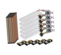 NUOBESTY Kit De Platine Expérimentation avec Module Alimentation Et Câbles De Broches pour Débutants