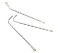 NUOBESTY Kit D'extension 3pcs en Acier Inoxydable pour Lance de Nettoyeur Haute Pression, pour Nettoyage de Gouttières Vacances, avec Raccords à Libération Rapide