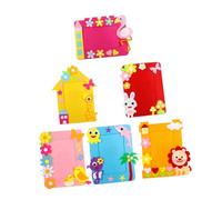 NUOBESTY Kit DIY 6 Pièces Cadre Photo en Tissu Non Tissé Coloré pour Garçon et Filles Support Photo Soi-Même Loisirs Créatifs pour Décoration Chambre Salon Bureau Matériaux