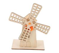 NUOBESTY Kit Garçon Fille DIY Moulin à Vent Bois avec Rouages Transparents Modèle à Assembler sans Outils Éducatif Stem pour Découverte Mécanique et Expérience Technique