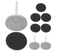 NUOBESTY Kit Manucure Russe 3 Embouts Ponceuse à Ongles 20 Mm Disque Ponçage Gros Grain pour Pédicure Polissage Cuticules Remplacement Facile Accessoires Salon