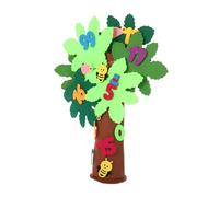 NUOBESTY Kit Montessori Arbre Feutrine avec Jeu de Reconnaissance des Activité DIY pour Garçon Fille Jeu Éducatif de Comptage et Décoration de Tabletop pour Préscolaire