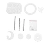 NUOBESTY Kit Moule Silicone Flexible pour Pendentif Carillon Éolien Diy Démoulage Facile Non Adhérent pour Décoration Maison et Jardin Matériel Durable