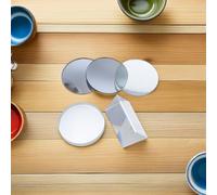 NUOBESTY Kit Optique 5 Pièces en Verre Transparent - Lentilles Convexes et Concaves 3Cm 4Cm 5Cm - Matériel Pédagogique pour Expériences Physiques Compatible Télescope et Appareil Photo