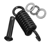 NUOBESTY Kit Suspendre pour Balancelle et Hamac Ressorts de Balançoire Robustes en Métal Crochets à Ressort Silencieux Noirs 1 Goupille 3 Silencieux - Accessoires Jardin Patio