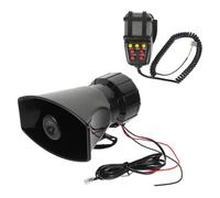 NUOBESTY Klaxon D’Alarme Voiture 7 Tons 12V avec Fonction Enregistrement Embouchure Carrée Système de Sonorisation pour Voiture et Camion Usage Automobile Sécurisé