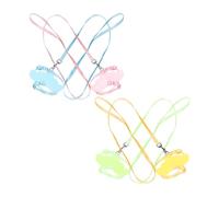 NUOBESTY Laisse Réglable en Nylon pour Poulets et Oiseaux, Légère avec Sangle D'épaule Souple, pour Exercices Quotidiens et Inspections Agricoles, Lot de 4 Pièces