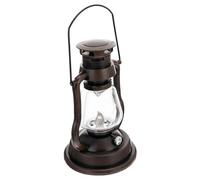 NUOBESTY Lampe à Pétrole Rétro Rechargeable sans Piles Couleur Rouille Lampe Portative Compacte pour Décoration Intérieure Ambiance Bar et Fête Lanterne D’Atmosphère Créative 1 Pièce