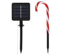 NUOBESTY Lampe D’Ambiance de Noël LED Solaire de Bonbon en Canne Éclairage Décoratif Extérieur Guirlande Lumineuse Festive pour Jardin et Pelouse Lot 1 Pièce
