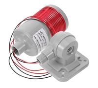 NUOBESTY Lampe de LED 24 V 1 Couche sans Avertisseur Sonore Tour Lumineuse Industrielle Base Pliable en Polycarbonate et ABS Feu D’Avertissement pour Machines et Environnements