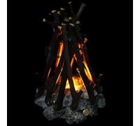 NUOBESTY Lampe de Nuit USB Rechargeable Effet Feu avec Bruit Blanc Veilleuse Branche Décorative Petit Format 100X150Mm Lumière LED Chaude pour Chambre et Camping