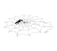 NUOBESTY LED Spider Battery Operated Orange Halloween Decoration for Indoor Outdoor Haunted House Party Ambiance with Spider
