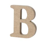 NUOBESTY Lettre B Lettres Murales en Bois Décor Bois de Pin Jouet Éducatif pour D'enfant