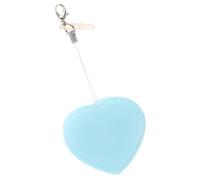 NUOBESTY Lingette de Nettoyage Portable de Cœur pour Écran de Téléphone et Lunettes, en Silicone et Pp Corde, Pratique pour Suspendre au Paquet à Main