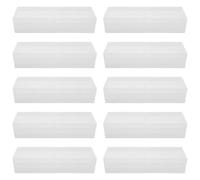 NUOBESTY Lot de 10 Boîtes de Rangement Transparentes en PP Souple Semi-Transparentes pour Cassettes Audio, Étui Organisé pour Stockage de Cassettes de Collection et Porte-Cassette Musical,